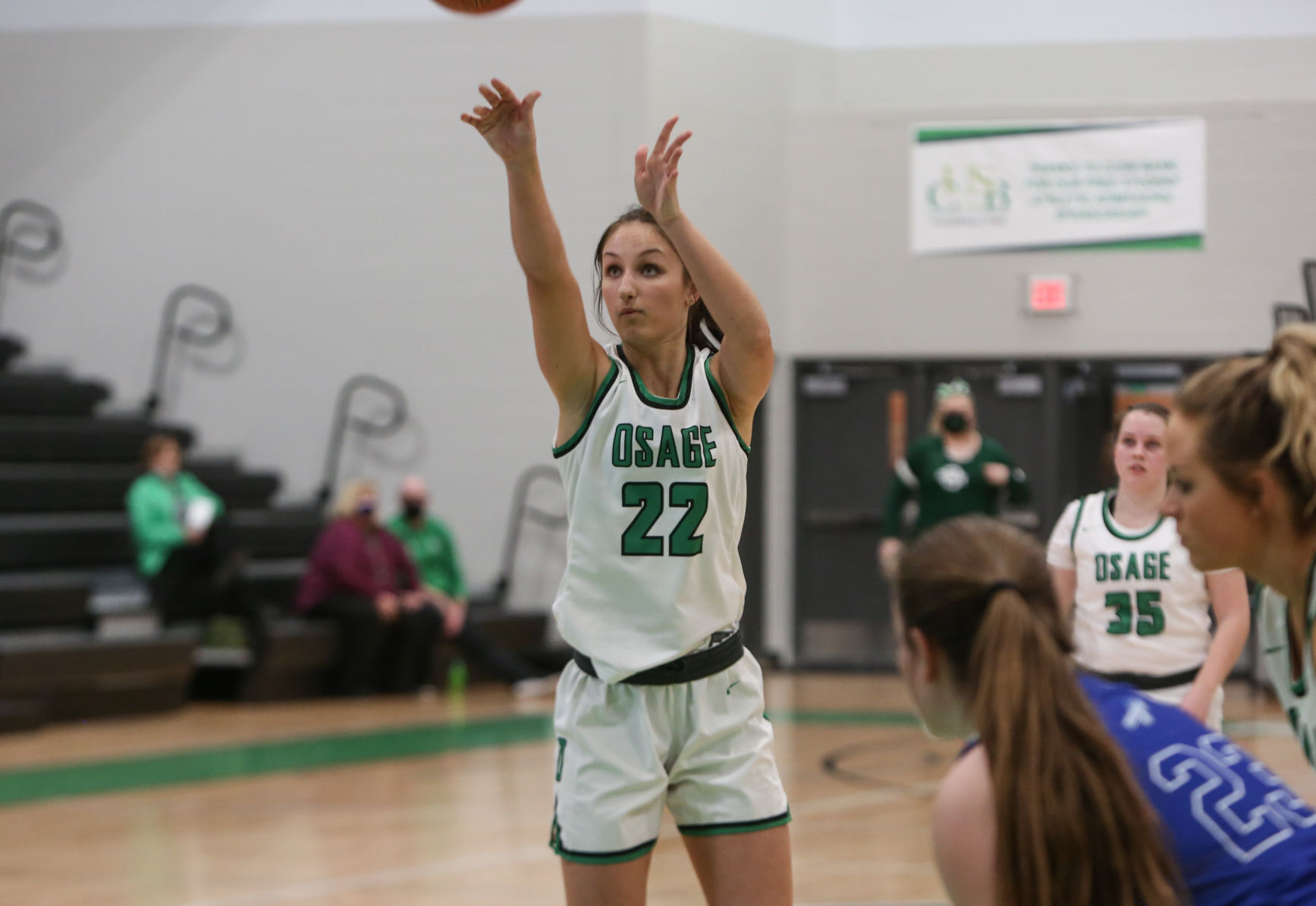 Osage girls basketball vs. Rockford - Johnson